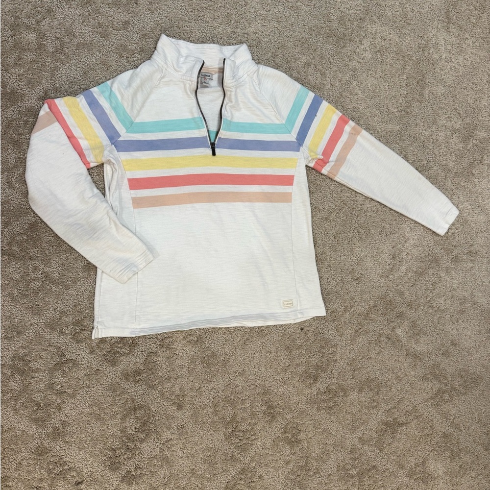 Striped Quarter-Zip Pullover